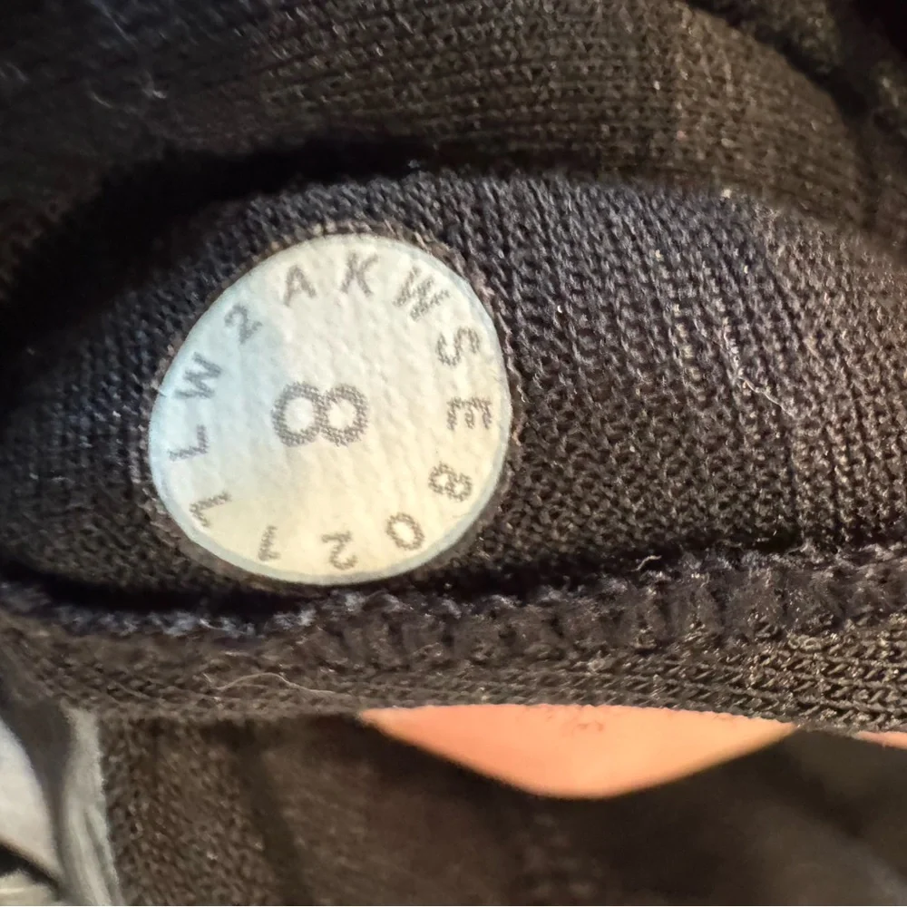 lululemon Fast & Free Bra (nulux) in the Low tide Black and White color size 8